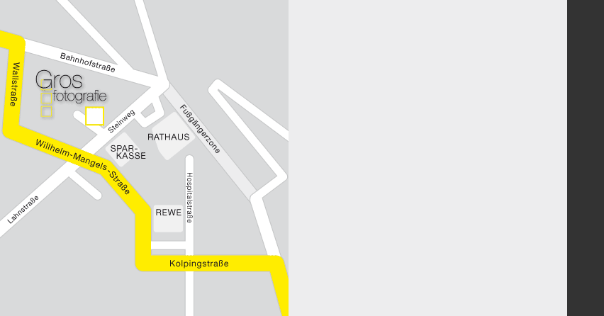 Karte Gros Fotografie in Montabaur/Westerwald